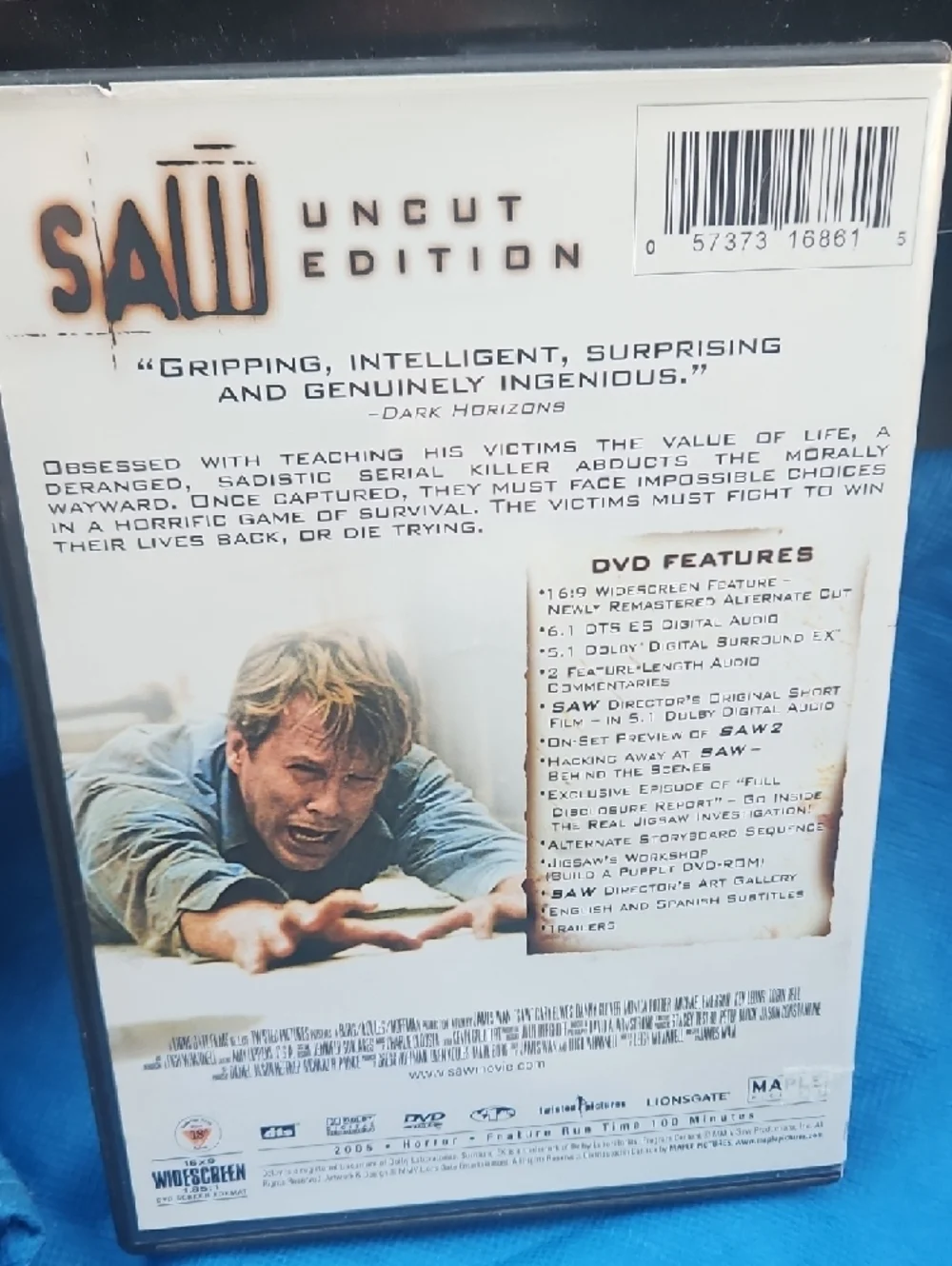 🌟3/$25🌟Saw Uncut Edition Widescreen DVD - Picture 2 of 6